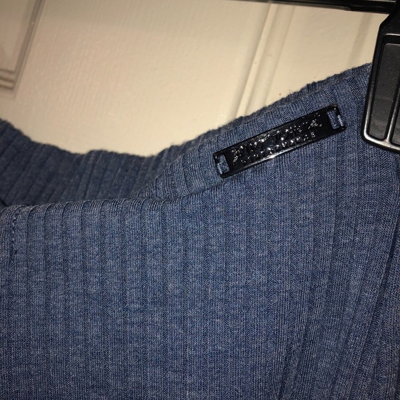 Betsy Johnson Lace Up Ribbed Knit Wide Leg - Picture 3 of 4